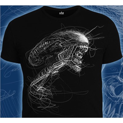 Футболка  ALIEN ART (Светится в темноте и ультрафиолете)