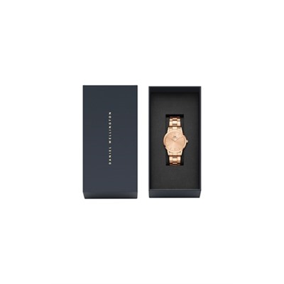 Reloj de cuarzo de acero Iconic Link - 32 mm - Rosa dorado y rosa