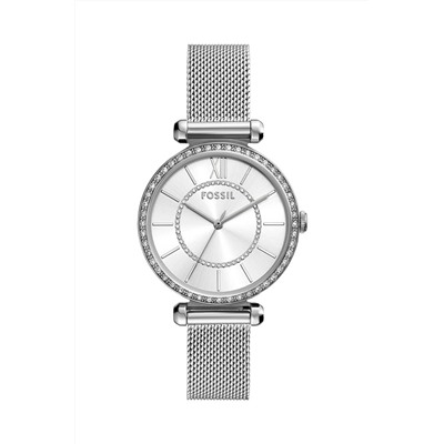 Reloj de cuarzo de acero - Plateado y blanco