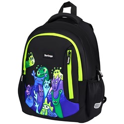 Рюкзак Berlingo Boom "Monsters" 38,5*29*12см, 2 отделения, 3 кармана, анатомическая ЭВА спинка