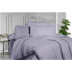 Постельное белье Карвен Stripe Satin 1,5 спальн. N 162-SS 002 сиреневый (Акция)