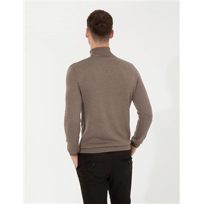 Vizon Melanj Slim Fit Fishman воротник Основной вязаный свитер