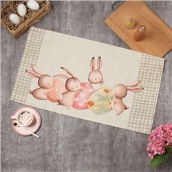 Полотенце Этель «Зайчата» 40×73 см, 100% хлопок, саржа 190 г/м²