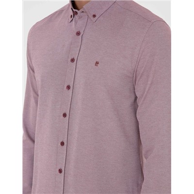 Bordeaux Slim Fit рубашка с длинным рукавом