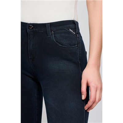 Pantalón skinny fit de tiro alto Stella - Azul oscuro