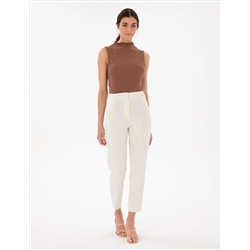 Ecru Carrot Fit ткани брюки
