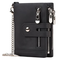 Мужской кожаный кошелек BP829 BLACK-M
