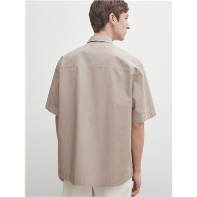 Camisa popelín manga corta
