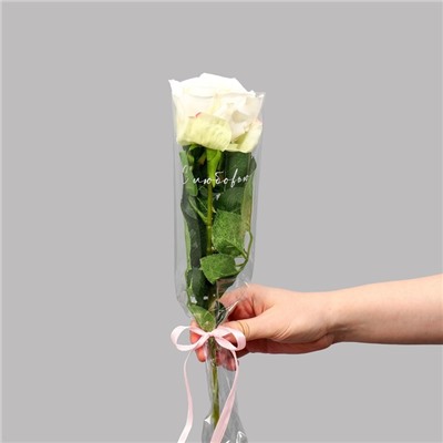 Пакет для цветов "С любовью", 12,5 х 4 х 45 см