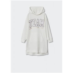 Vestido sudadera mensaje -  Niña | MANGO OUTLET España