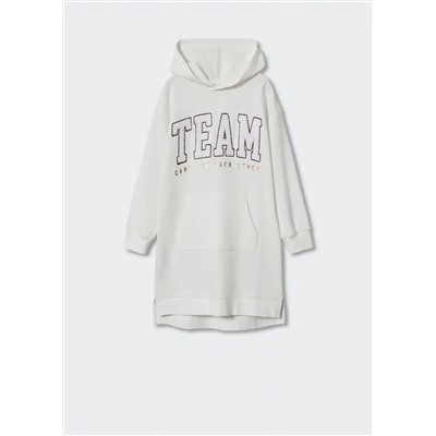 Vestido sudadera mensaje -  Niña | MANGO OUTLET España