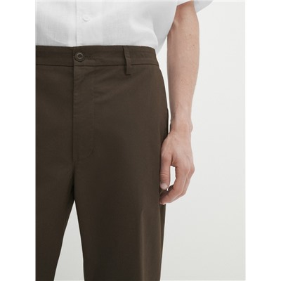 Pantalón popelín jogger fit