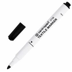 Маркер для ткани ЧЕРНЫЙ CENTROPEN "Textile Marker", круглый наконечник, 1,8 мм, 2739, 5 2739 9212