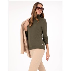 Khaki Slim Fit Fisherman воротник базовый казах