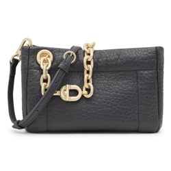 Bolso bandolera - cuero - gris oscuro