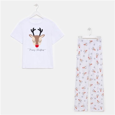 Пижама женская (футболка и брюки) KAFTAN "Deers" размер 52-54