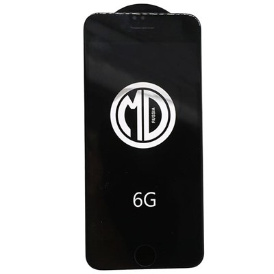 Защитное стекло утолщенное MD iPhone 6/6S (черный)