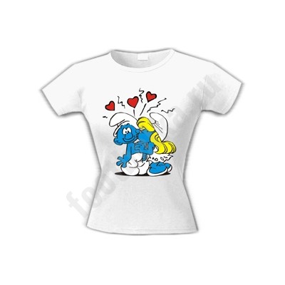 Футболка со смурфиками "Smurfs in Love"