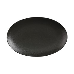 Блюдо, 25х16 см, фарфор P, овальное, черное, матовое, Caviar Black, 56541