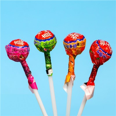 Карамель леденцовая Frutti-pop's, фруктовый микс, 3,5 г * 100 шт