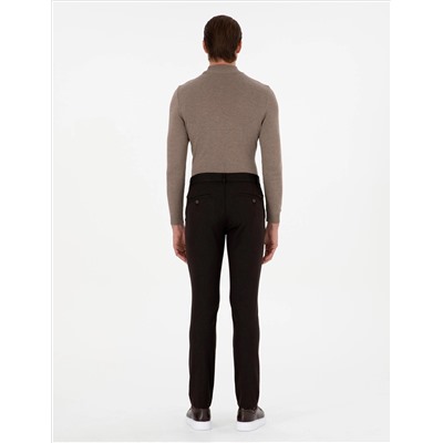 Brown Slim Fit Canvas Bloys