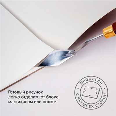 Папка для акварели/планшет, 300 г/м2, 190х270 мм, склейка, крупное зерно, 20 л., BRAUBERG ART PREMIERE, 113247