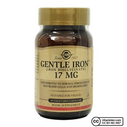 Solgar Gentle Iron 17 мг 90 капсул