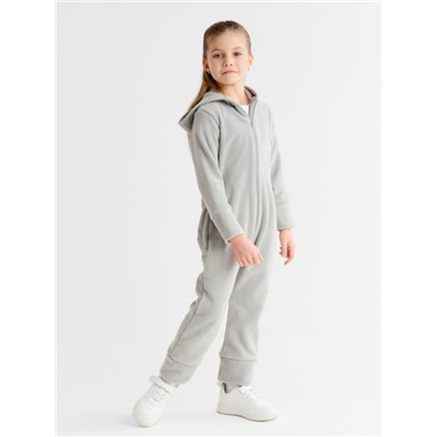 Комбинезон флисовый детский MINAKU: Fleece Soft, цвет серый, рост 122 см