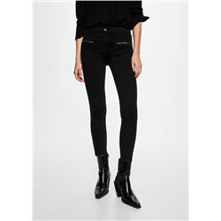 Jeans skinny estilo biker -  Mujer | MANGO OUTLET España