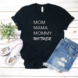Футболка "Mom Mama Mommy Mother" alex