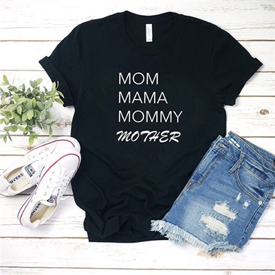 Футболка "Mom Mama Mommy Mother" alex