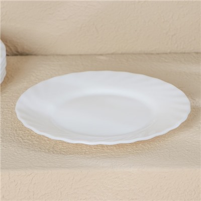 Тарелки Luminarc TRIANON, d=16 см, пирожковые, набор 6 шт., стеклокерамика, белые