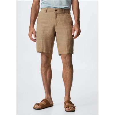 Bermudas 100% lino -  Hombre | MANGO OUTLET España