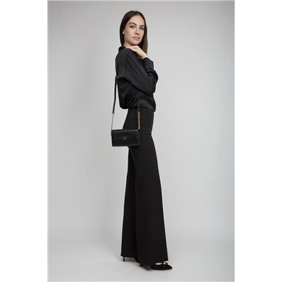 Bandolera de piel - Negro