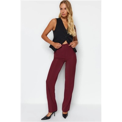 Bordeaux Straight/Flat Cut лента с высокой талией плетения с плетением Twoss21pl0093