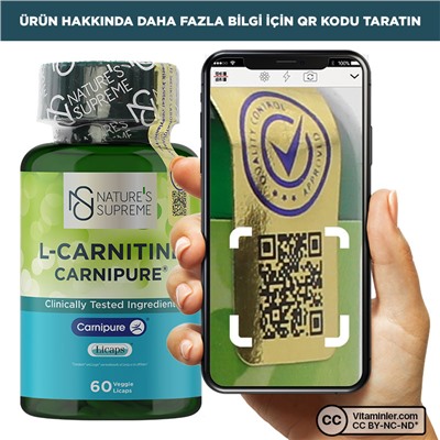 Nature's Supreme L-Carnitine Carnipure 60 капсул