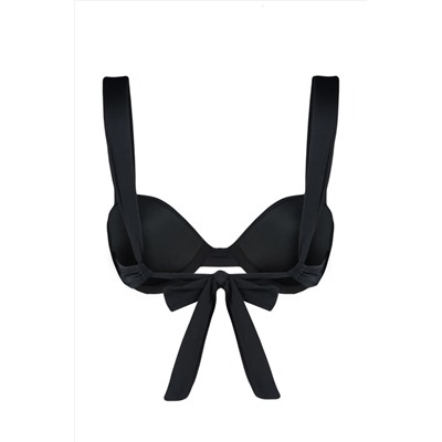 Черный бикини-топ-балконет TBESS24BU00096