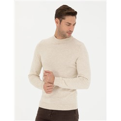 Крем melanj Slim Fit Half Fisherman воротник базовый трикотажный свитер