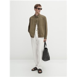 Sobrecamisa algodón bolsillo pecho