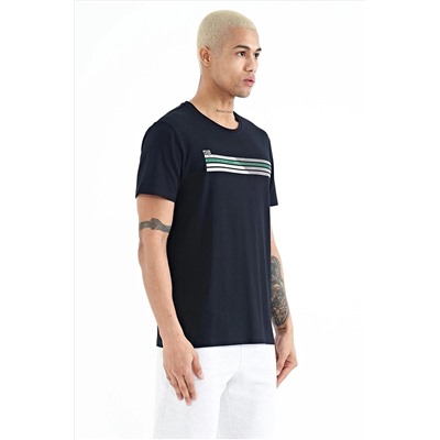 Мужская футболка Stew Navy Blue с круглым вырезом — 88229 A11ER-88229