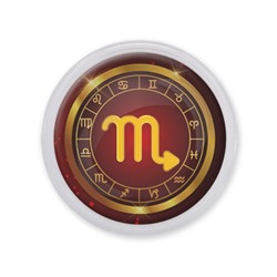 MAF0307 Акриловый магнит  Знаки Зодиака - Скорпион