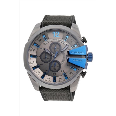 Reloj de cuarzo de silicona y nailon - Cronógrafo - Negro y azul