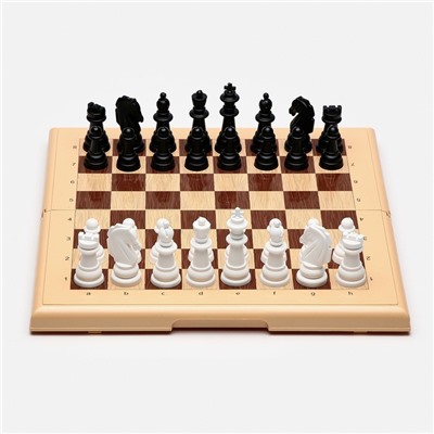 Настольные игры 3 в 1: шашки, шахматы, нарды, деревянные, поле 32 х 32 см