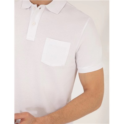 Белый обычный посадка Polo Yaka Basic t -For
