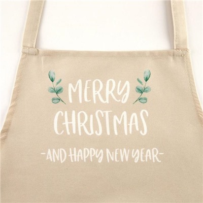 Фартук Этель Beautiful Сhristmas 60×70 см, 100% хлопок, саржа 190 г/м²