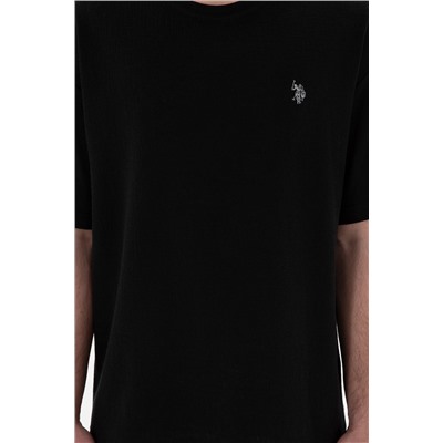 Мужская комфорта Fit Bicycle Neck Black Jacquard Interlok T -For -Fish Surprise Discount в корзине