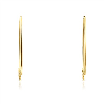 Pendientes de aro - plata 925 - dorado