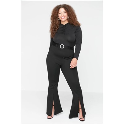 Black Blare Flare Испанские вязаные колготки PAча