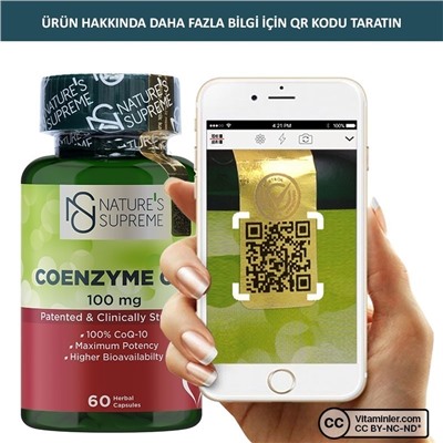 Nature's Supreme Coenzyme Q10 100 мг 60 капсул
