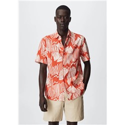 Camisa estampada algodón -  Hombre | MANGO OUTLET España
